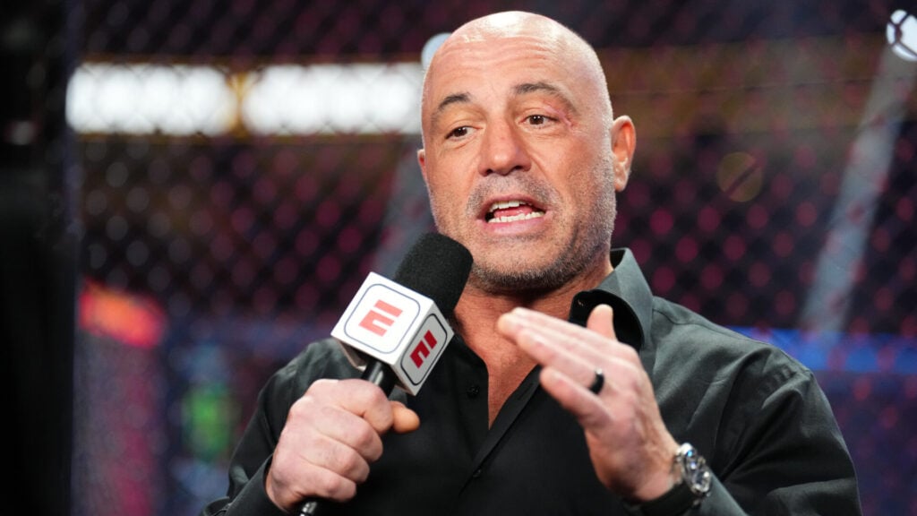 Joe Rogan talking on the UFC 290 broadcast