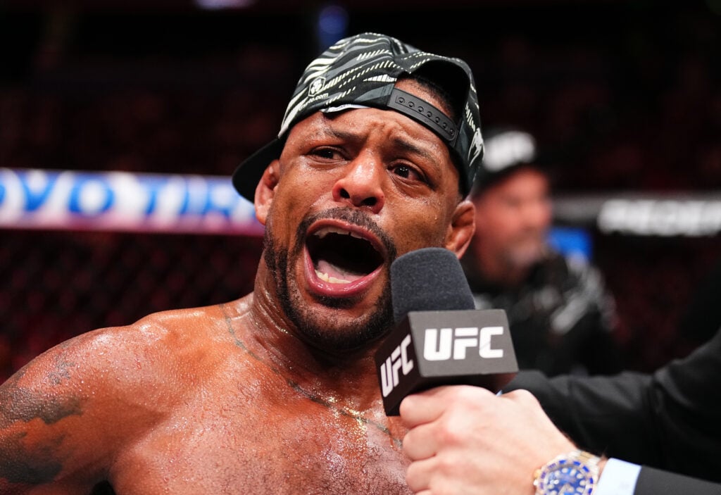 Michael Johnson following his KO win at UFC Tampa