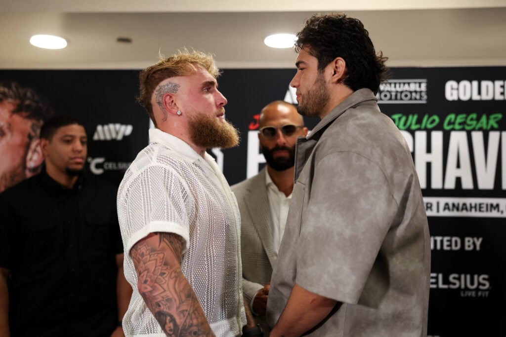 Jake Paul faces off with WBA champ Gilberto 'Zurdo' Ramirez after his win over Julio Cesar Chavez Jr.
