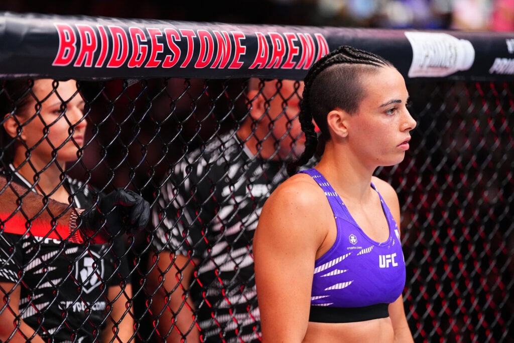 Fatima Kline prepares to face Melissa Martinez during the UFC Nashville prelims