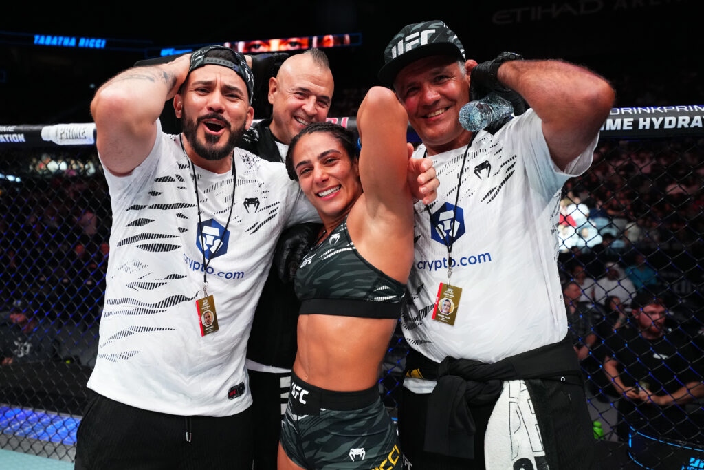 Tabatha Ricci with her team at UFC Abu Dhabi