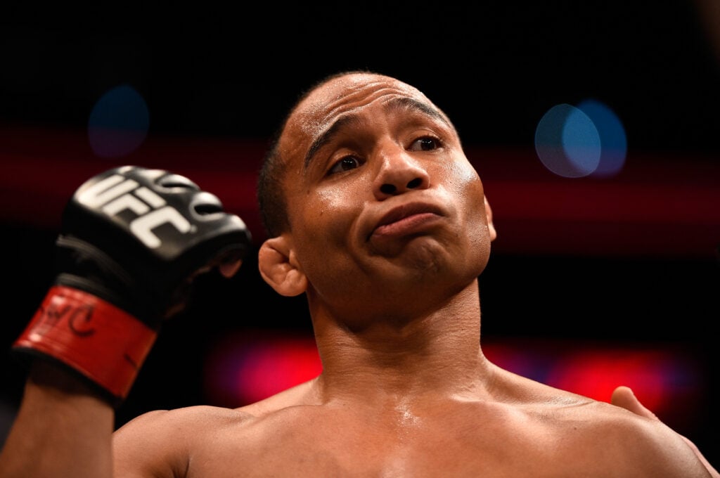 John Dodson celebrates KO win at UFC Tampa