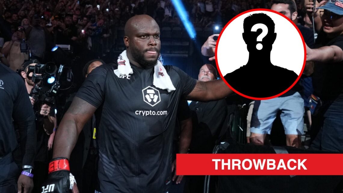 Main: Derrick Lewis walks to the Octagon for his fight against Sergei Pavlovich at UFC 277. Inset: Mystery fighter.