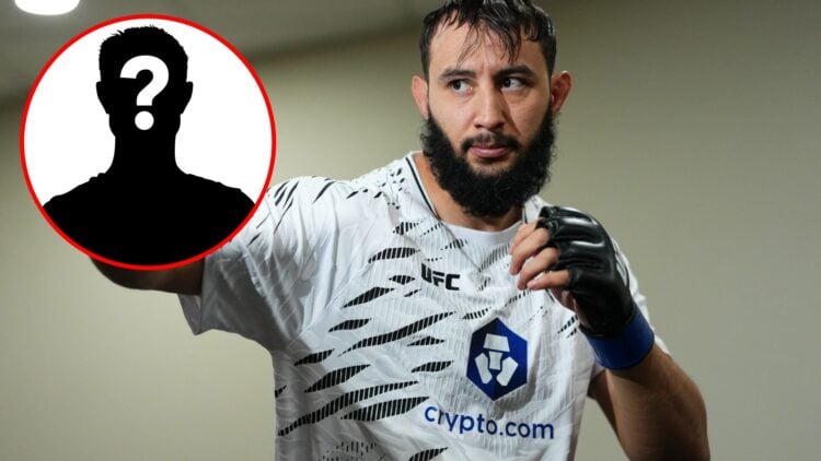 Dominick Reyes prepares in his locker room ahead of his fight at UFC 314, inset mystery