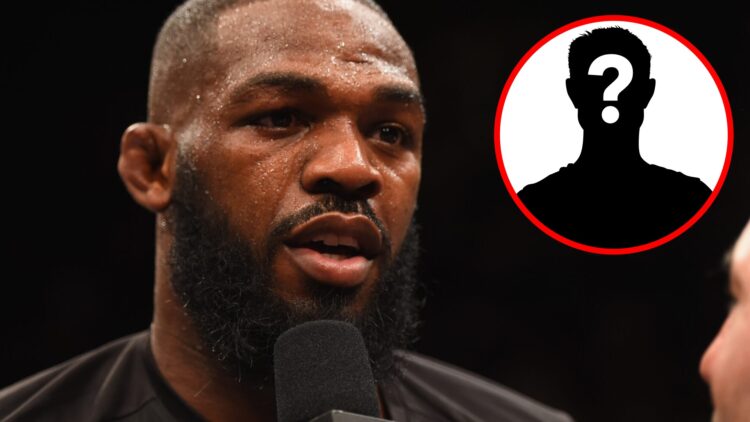 Jon Jones speaks after his UFC 197 win over Ovince Saint Preux, inset mystery icon