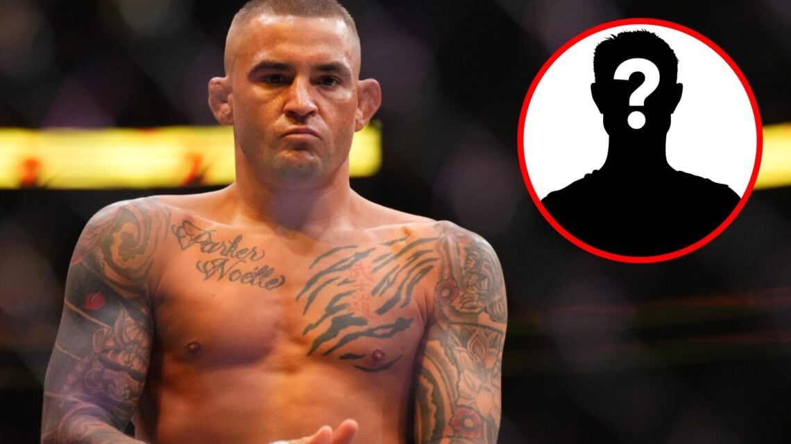 Dustin Poirier prepares to face Islam Makhachev at UFC 302, inset mystery icon