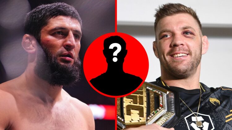 Khamzat Chimaev prepares to face Robert Whittaker at UFC 308 with Dricus du Plessis brings his UFC title back to South Africa, inset mystery icon