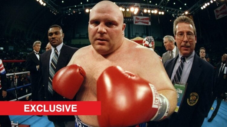 Butterbean prepares for his fight against Doug Phillips on 6 December 1997.
