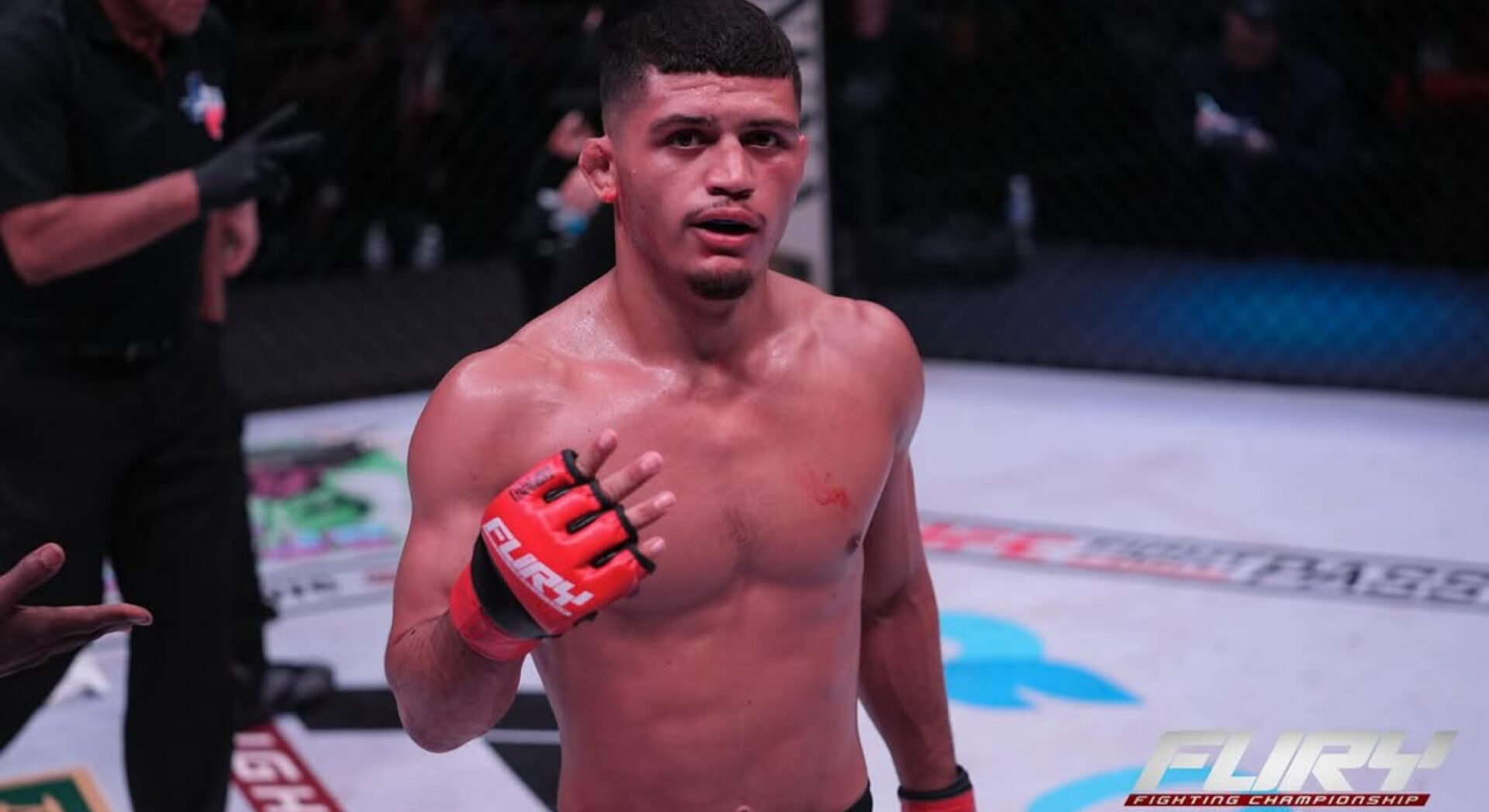 Alden Coria after his win at Fury FC 104
