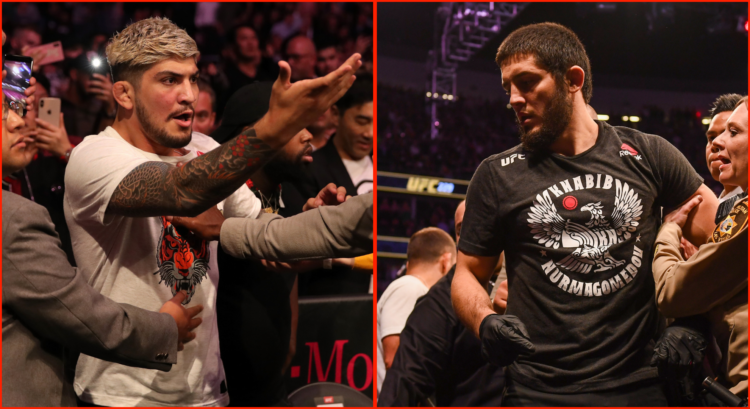 Dillon Danis and Islam Makhachev during UFC 229