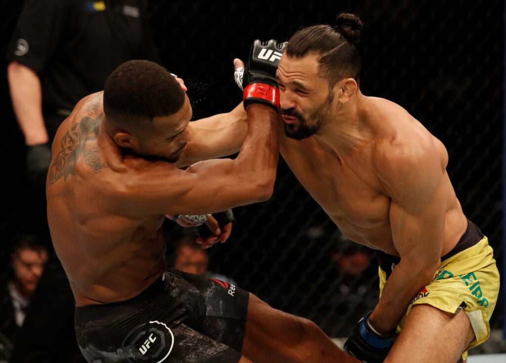 Michel Pereira punches Danny Roberts at UFC Rochester in New York