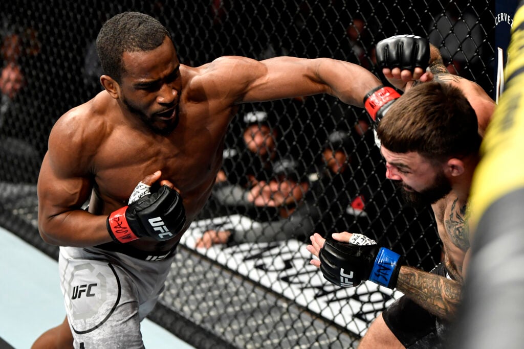 Geoff Neal punches Mike Perry at UFC 245