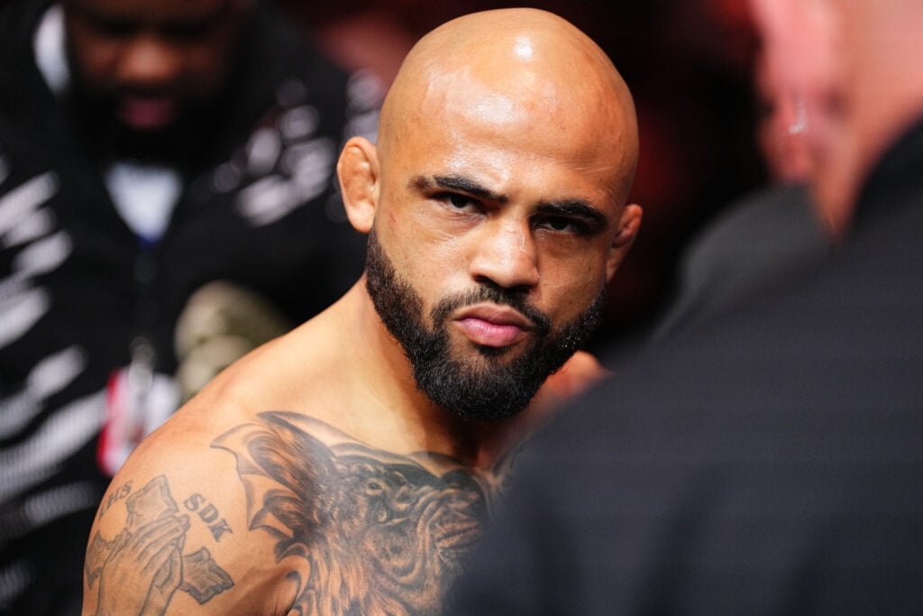 Miles Johns walks to the Octagon for his fight against Felipe Lima at UFC Tampa
