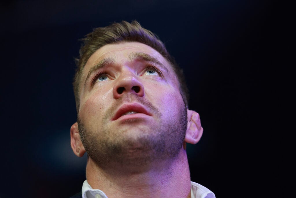 Dricus Du Plessis in attendance at a boxing fight in South Africa