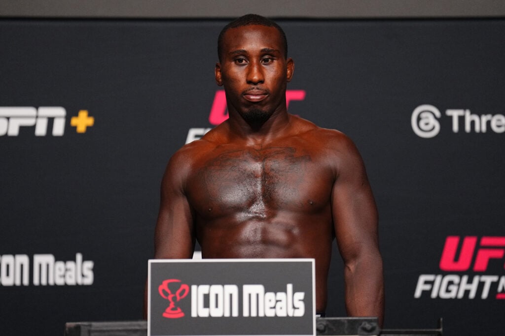 Tresean Gore at UFC Vegas 108 weigh-in