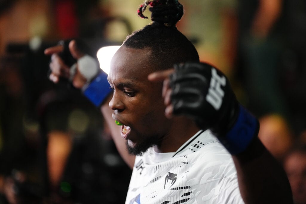 Ode Osbourne walks to the Octagon for his fight against Steve Erceg at UFC Vegas 109