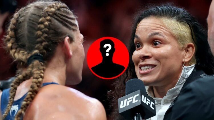 Amanda Nunes faces off with Kayla Harrison at UFC 316, with mystery inset