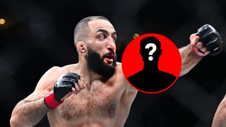Belal Muhammad throwing a punch at UFC 315