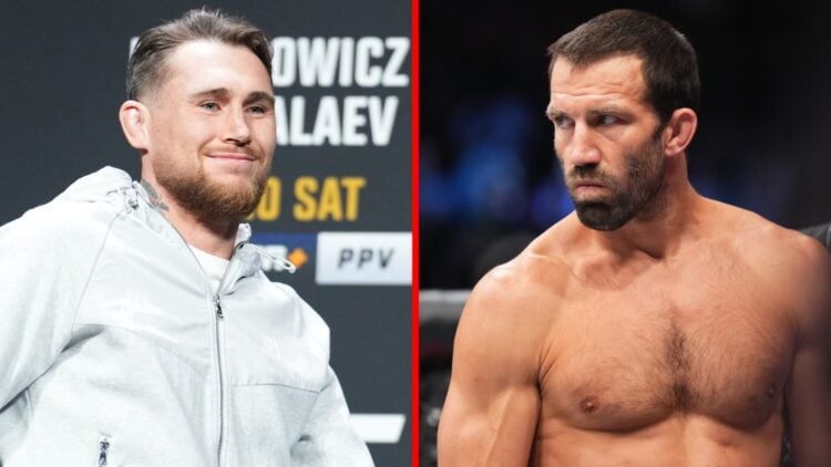 Darren Till on stage at the UFC 282 press conference, Luke Rockhold prepares to face Paulo Costa at UFC 278