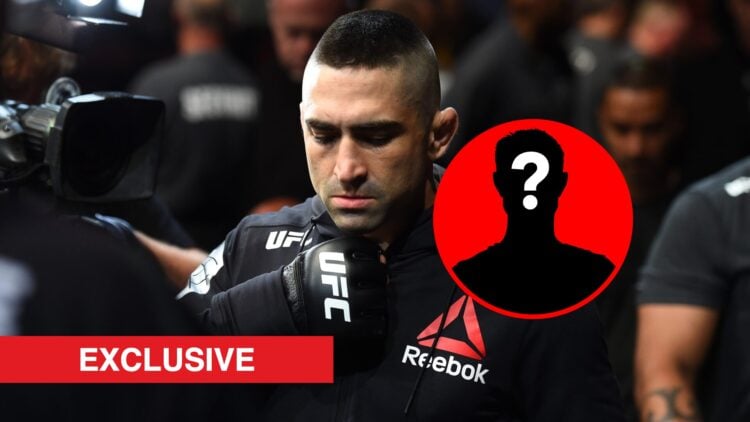 Ricardo Lamas making the walk for UFC fight, with exclusive label