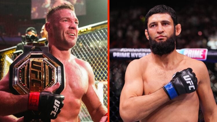 Dricus du Plessis leaves with his belt after winning at UFC 312, Khamzat Chimaev prepares to fight at UFC 308.
