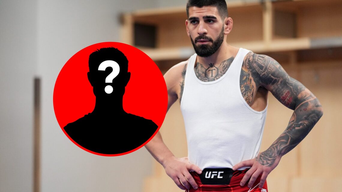 Ilia Topuria in the locker room at UFC 282, with mystery inset