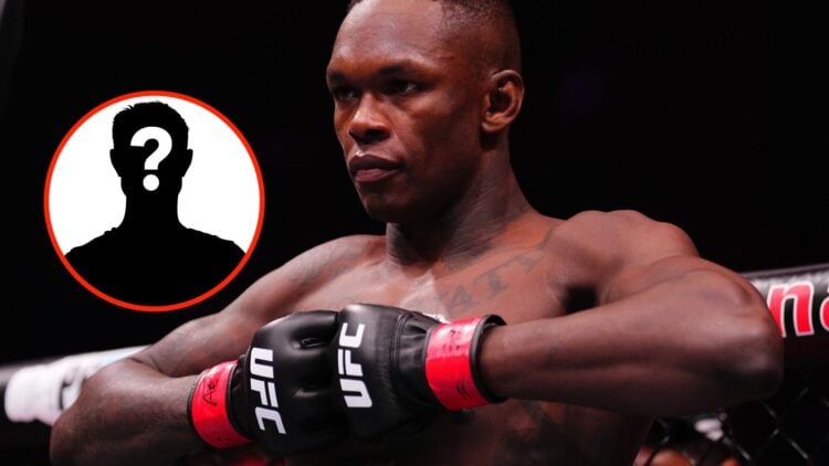 Insert: Mystery Fighter Right: Israel Adesanya ahead of his fight with Nassourdine Imavov