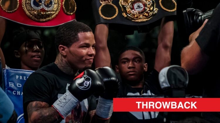 Gervonta Davis moments before his title fight against Ricardo Nunez