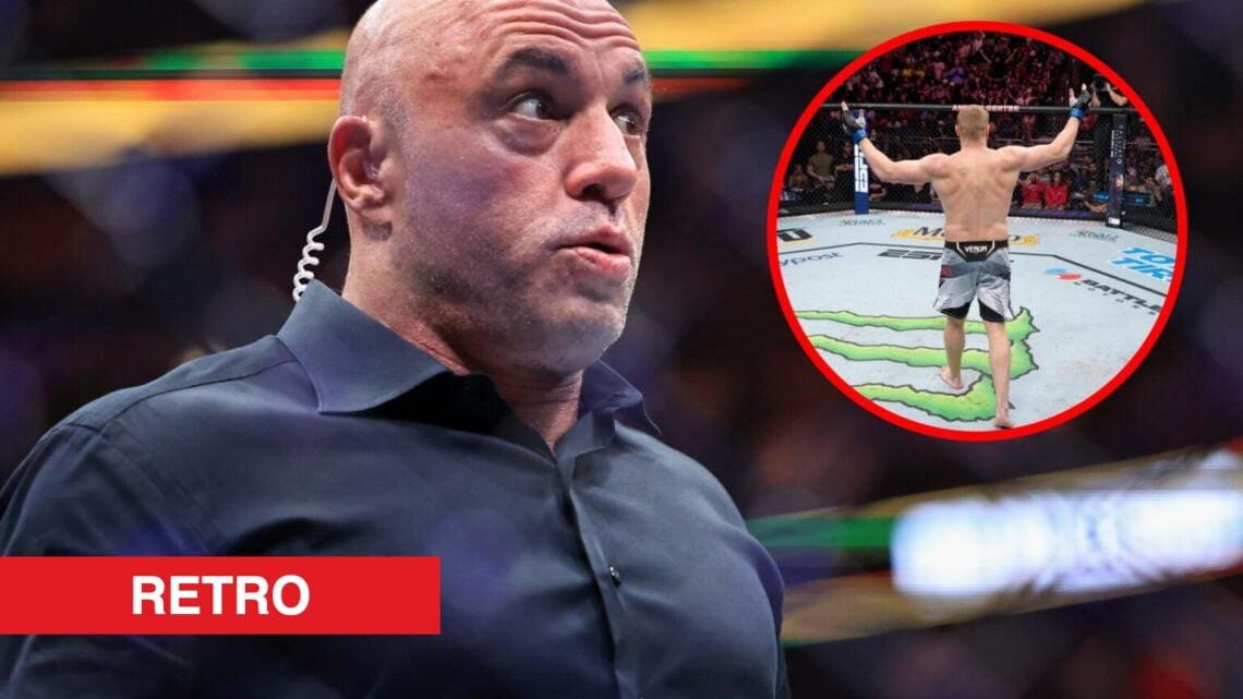 Joe Rogan looks shocked at UFC 319, Sergei Pavlovich celebrates his win