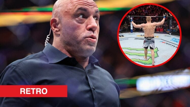 Joe Rogan looks shocked at UFC 319, Sergei Pavlovich celebrates his win