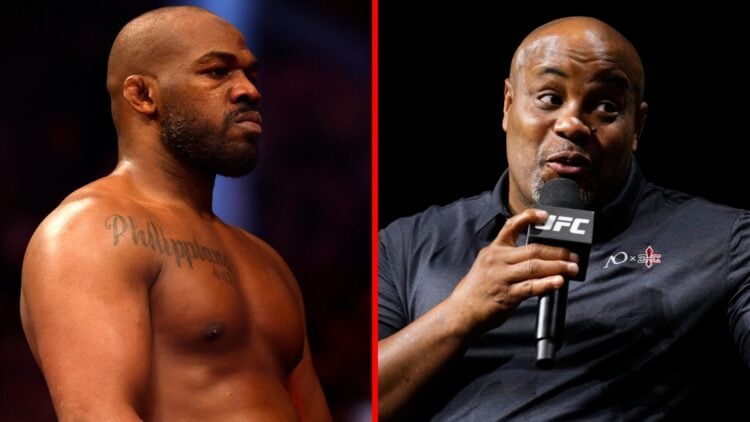 Jon Jones celebrates winning at UFC 285, Daniel Comrier interacts with fans during a UFC Q&A
