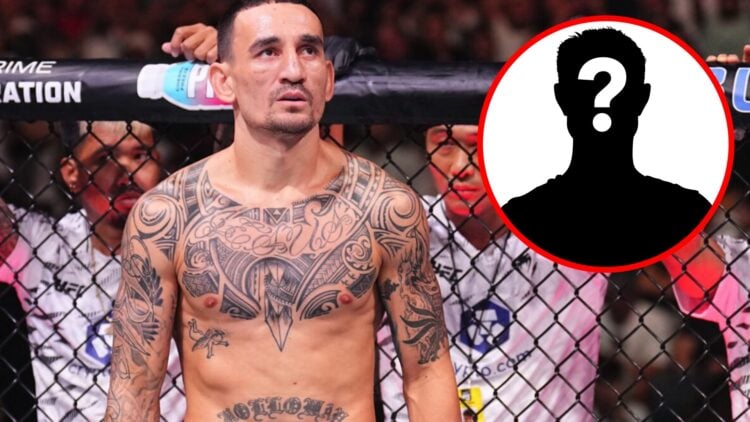 Max Holloway prepares to face Ilia Topuria at UFC 308, inset mystery icon