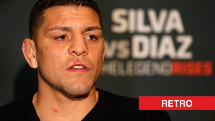 Nick Diaz during the UFC 183 media day