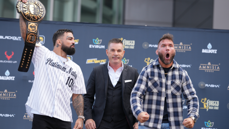 BKFC's 'King of Violence' Mike Perry faces Jeremy Stephens at the BKFC 82 press conference