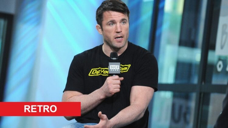 Chael Sonnen during an interview with retro label