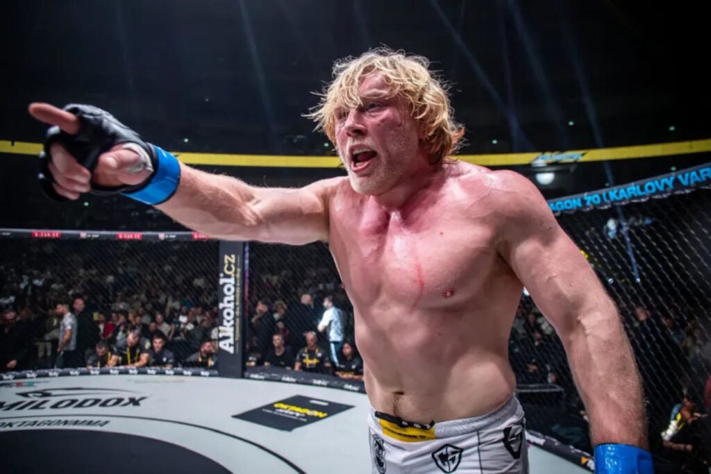 Frederic Vosgröne reacts after submitting Jorick Montagnac at OKTAGON 69