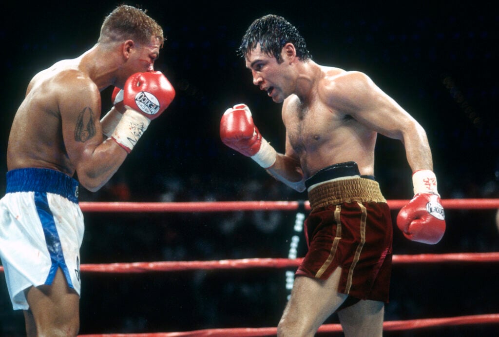 Oscar De La Hoya boxing Arturo Gatti