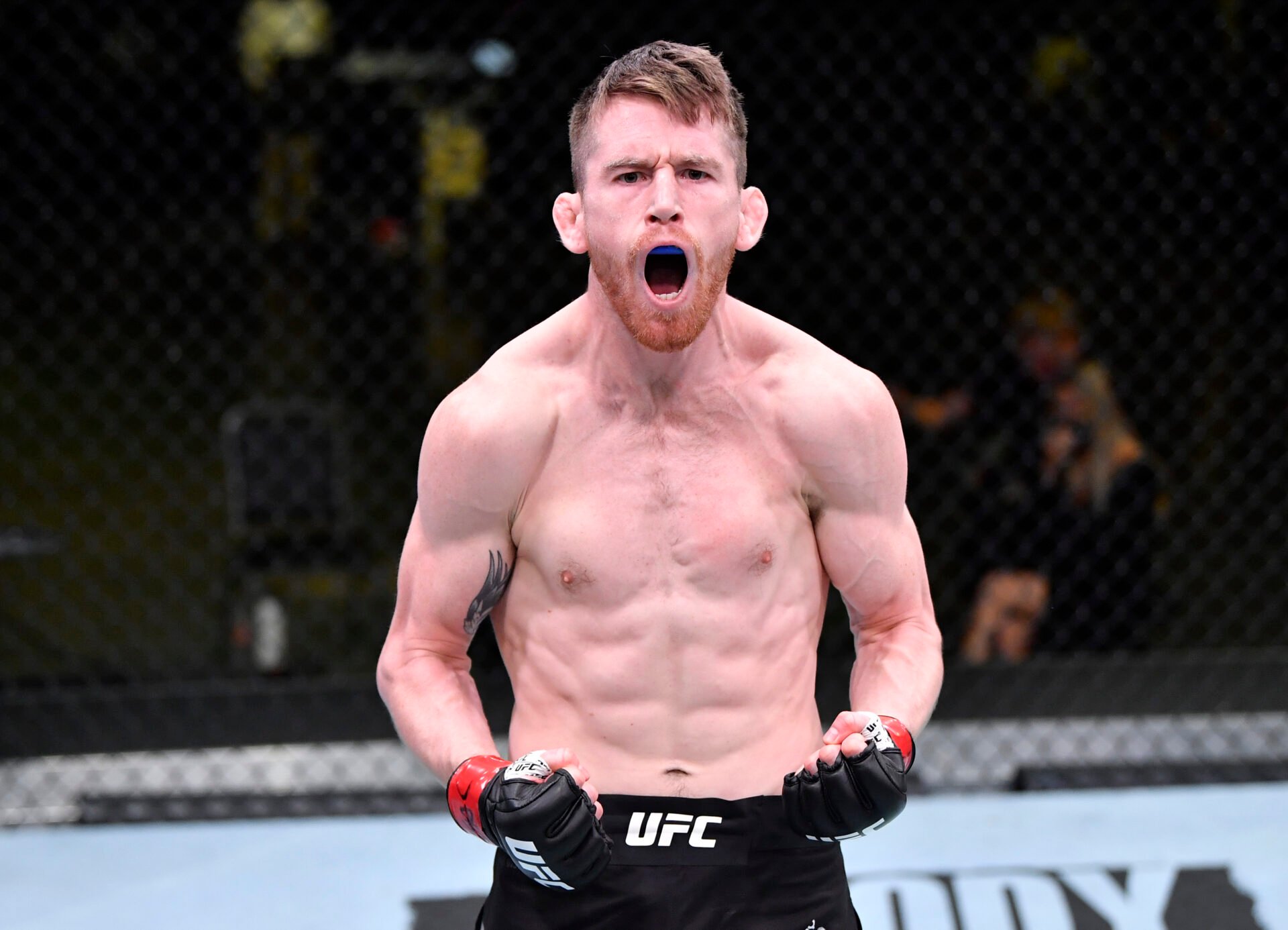 Cory Sandhagen celebrates KO win over Frankie Edgar