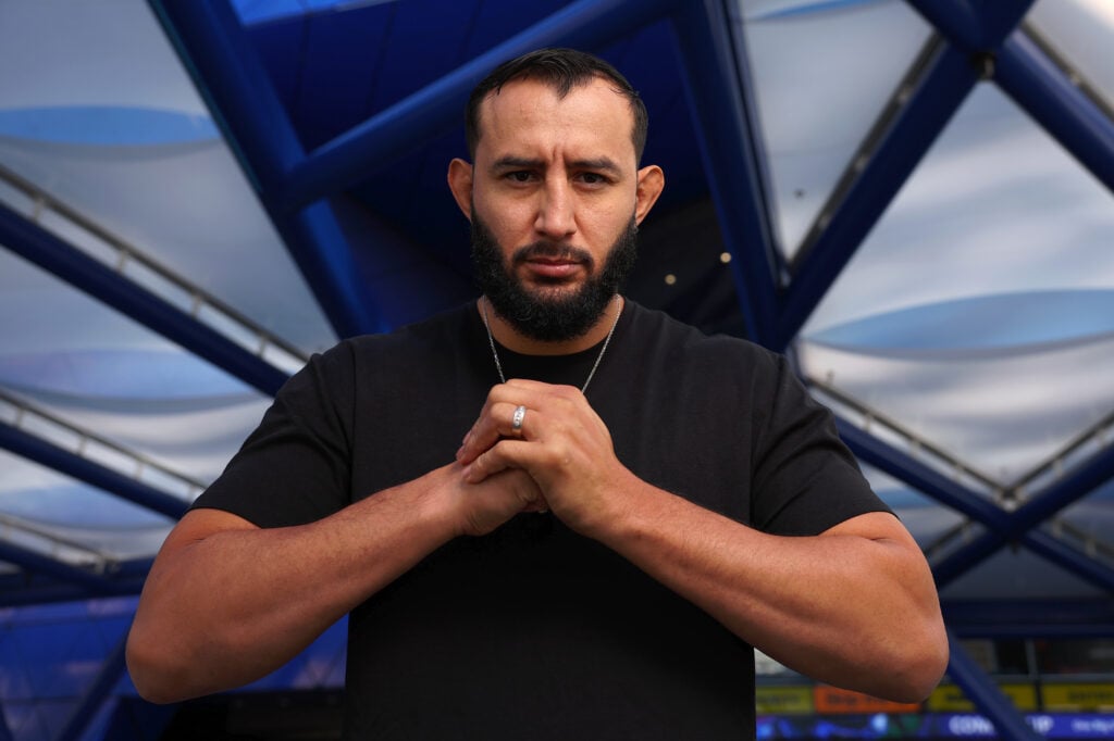 Dominick Reyes poses for UFC Perth press event