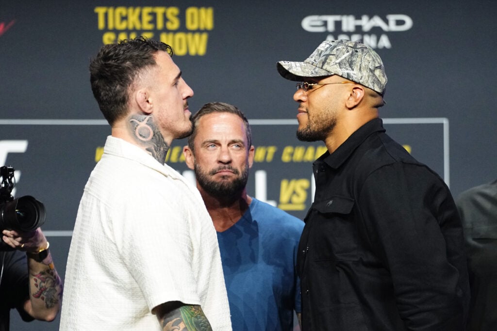Tom Aspinall faces-off with Ciryl Gane
