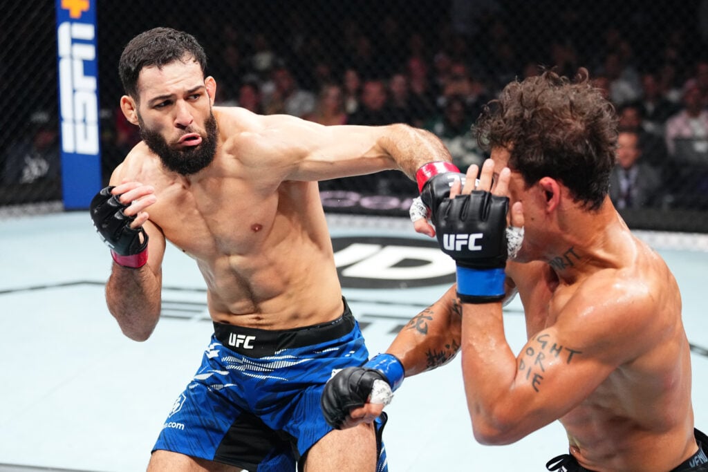 Nassourdine Imavov punches Caio Borralho at UFC Paris