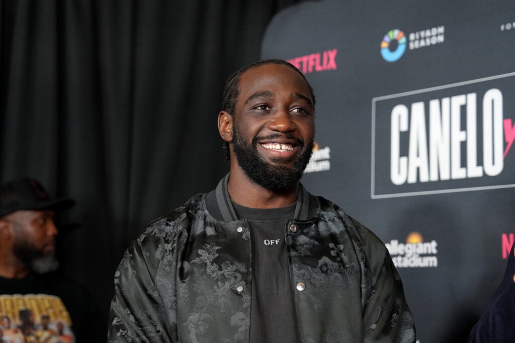 Terence Crawford attends the Grand Arrivals prior to fight against Canelo Alvarez