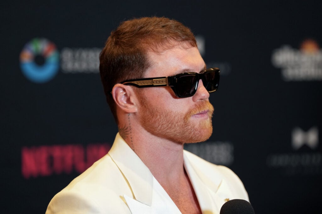 Canelo Alvarez during Grand Arrivals in Las Vegas
