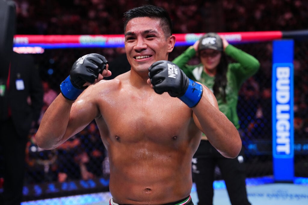 David Martinez in the UFC Octagon at Noche UFC