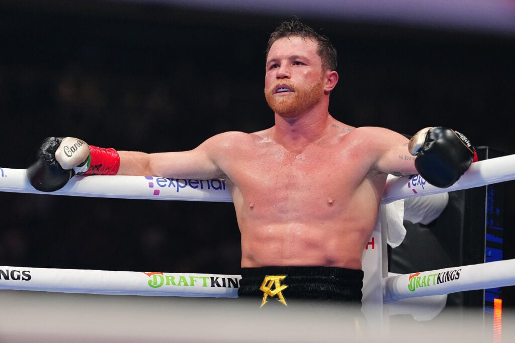 Canelo Alvarez during Terence Crawford fight