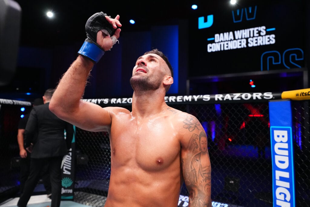 Hecher Sosa emotional after Contender Series win