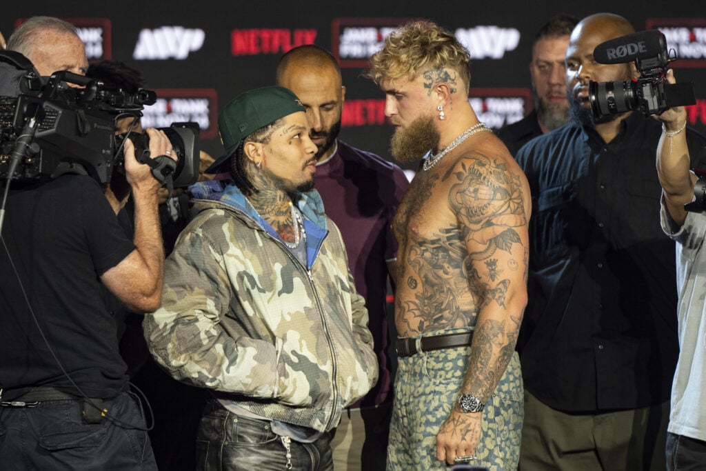Jake Paul and Gervonta Davis face-off