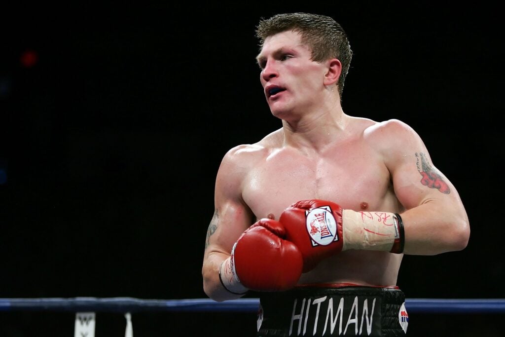 Ricky Hatton during fight with Jose Luis Castillo