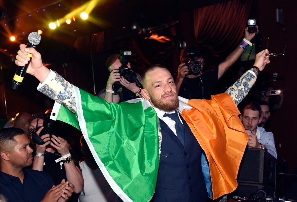 Conor McGregor at afterparty at Encore Beach Club in Las Vegas.