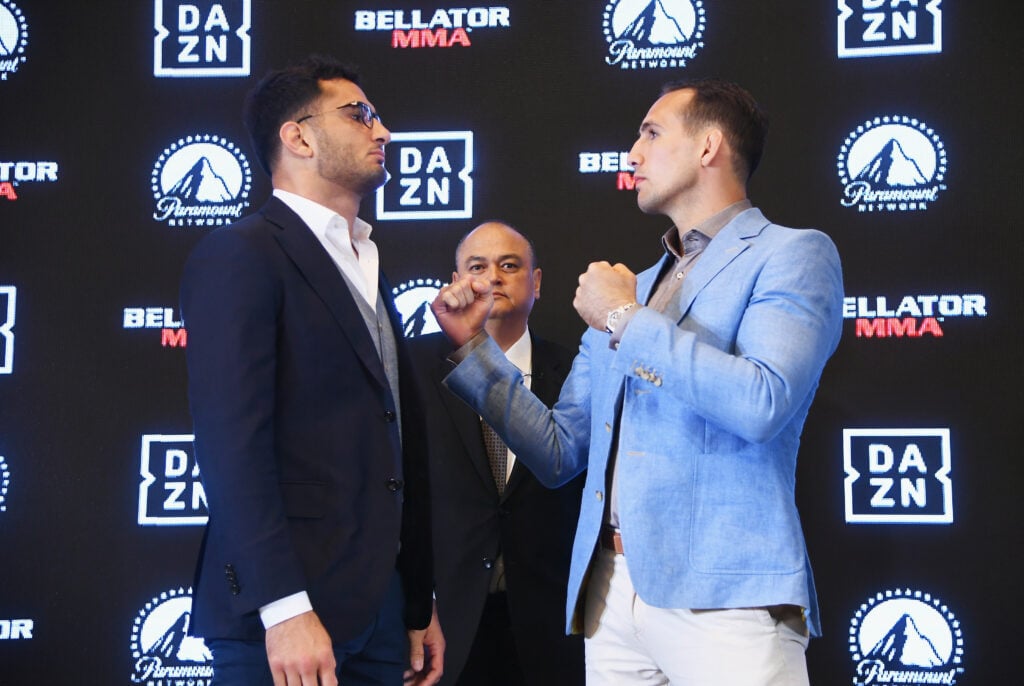 Gegard Mousasi and Rory MacDonald face off ahead of Bellator 206